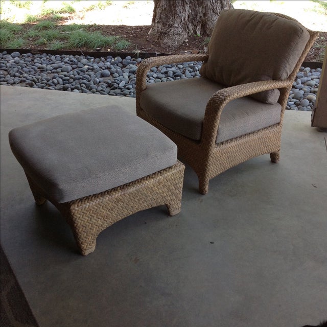 Brown Jordan Havana Outdoor Lounge Chair Ottoman Chairish