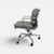 A beautifully restored Eames Aluminum Group Soft Pad Management Chair, originally designed by Charles & Ray Eames....