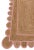 Light Pink Scallop Jute Light PInk Hand Made Rug - 2'x4' For Sale - Image 8 of 11