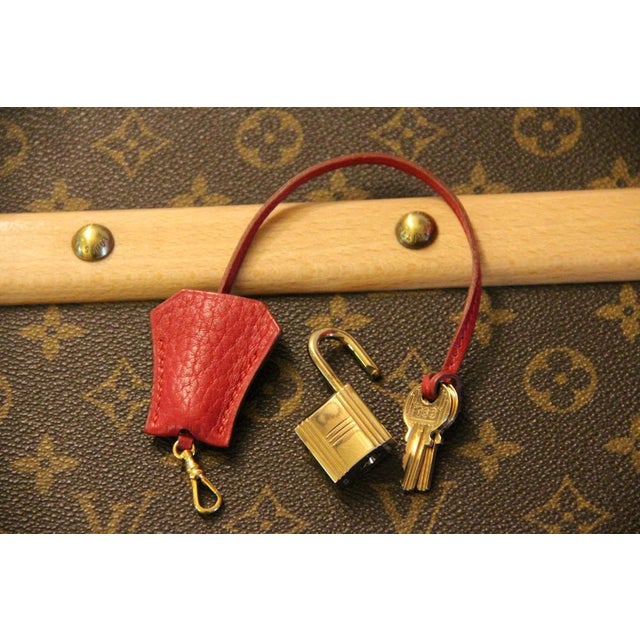 Red Leather Briefcase Bag with Shoulder Strap from Hermès, 1990s For Sale - Image 9 of 18