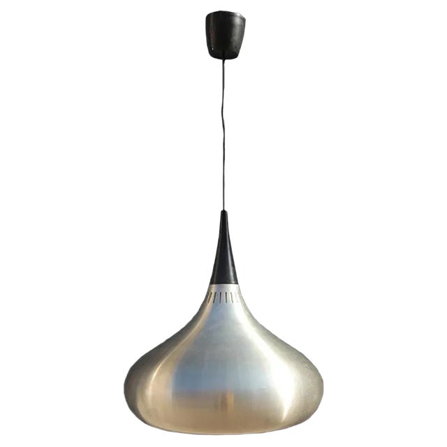 Minimalist Metal Ceiling Lamp, 1960s For Sale