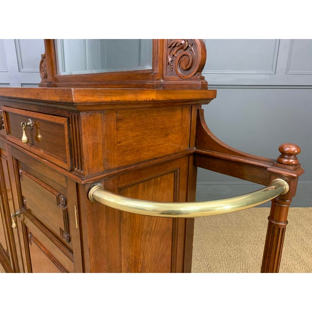 Walnut Hall Cupboard from Shoolbred & Co., 1890 For Sale - Image 6 of 18