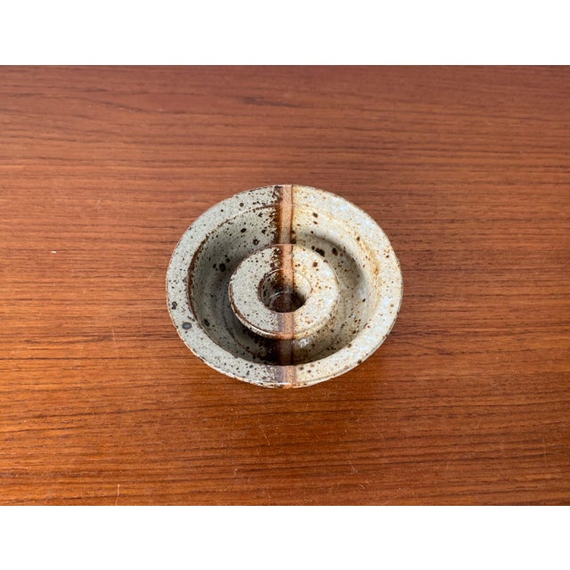 Mid-Century Modern Danish Studio Pottery Candleholder, 1960s For Sale - Image 14 of 18