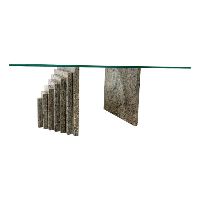 Vintage Granite Coffee Table, 1980s For Sale