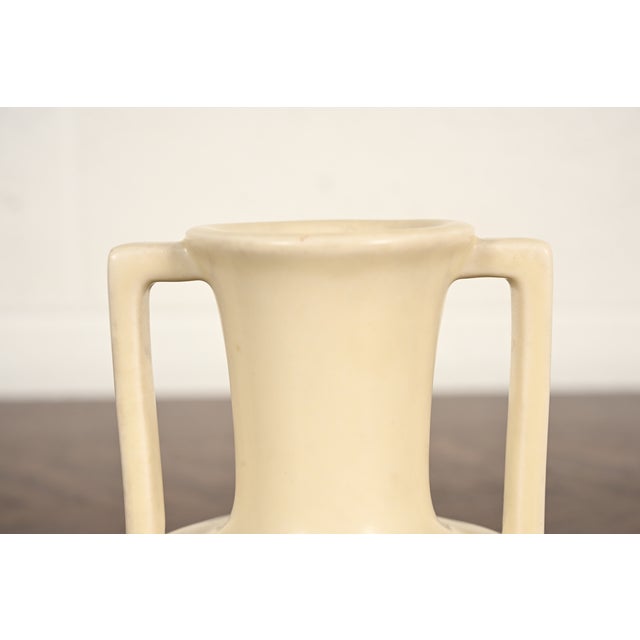 Ceramic Rookwood Pottery Arts & Crafts Glazed Ceramic Handled Vases, 1930s For Sale - Image 7 of 10