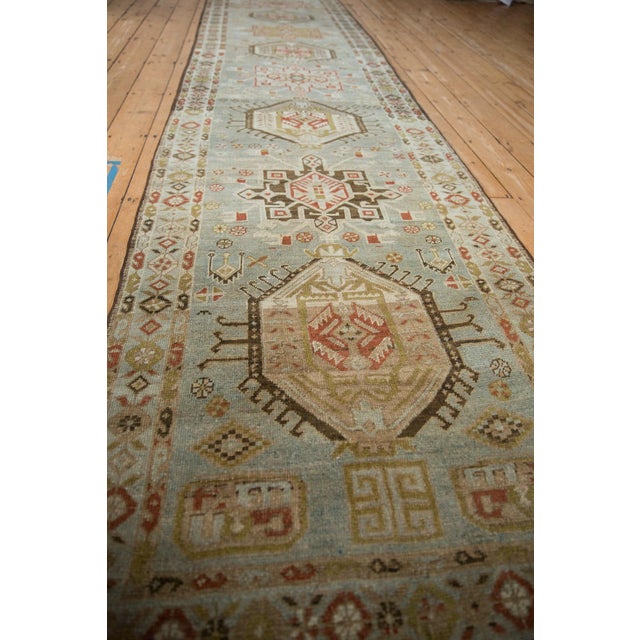 Vintage Distressed Karaja Rug Runner - 3'5" x 16'10" For Sale - Image 9 of 12