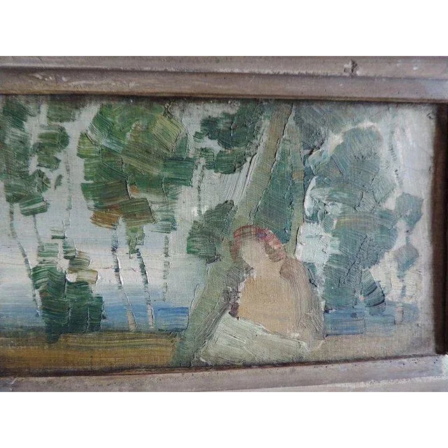 1920s 1920s American Impressionist Edward Scholl Oil Painting For Sale - Image 5 of 11