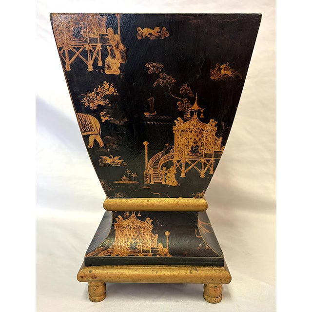 Mid-Century Modern Vintage Chinoiserie Cache Pot For Sale - Image 3 of 11