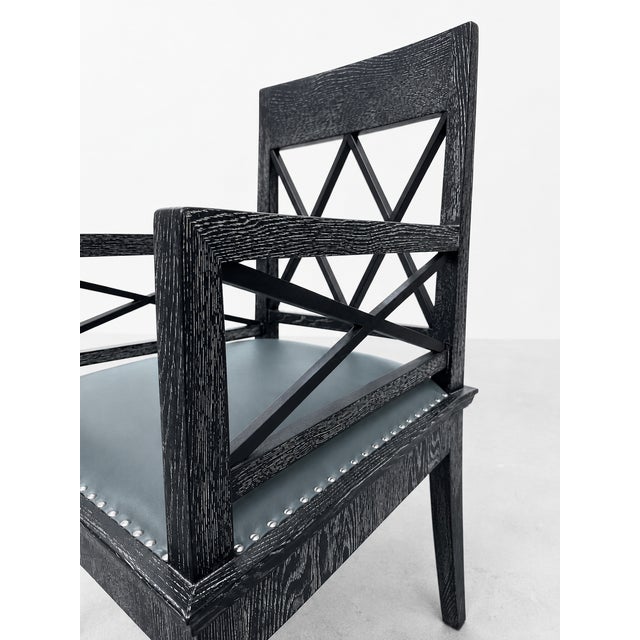 Art Nouveau Armchairs attributed to Josef Hoffmann School, Vienna, 1912, Set of 3 For Sale - Image 4 of 18