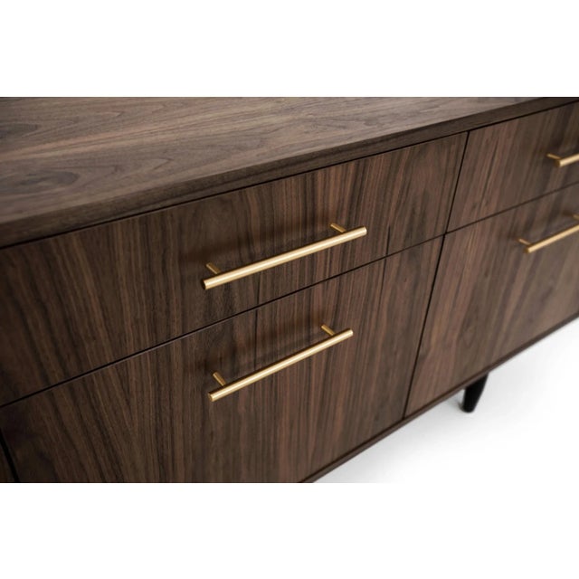 Early 21st Century Danish Design Walnut Chest of Drawers For Sale - Image 5 of 9