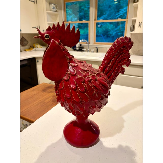 Original Signed Todd Hewell Folk Pottery Rooster Condition: Very well, no major damage Details: Hand-signed by Todd Hewell...