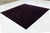 Contemporary Contemporary Tibetan Hand-Knotted Wool and Silk Rug With Deep Plum Stripes For Sale - Image 3 of 10