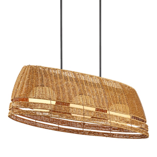 Currey & Company Barbary Oval Outdoor Chandelier For Sale