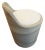 Palecek Indoor/Outdoor Enzo Swivel Stool Whitewash Pole Rattan For Sale