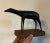 Wood Abstract Mid-Century Modern Bronze Sculpture of a Standing Deer Mounted on Wood Base For Sale - Image 7 of 12
