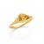 Modern Pear Citrine East-West Ring, Size 7.5 For Sale - Image 3 of 13