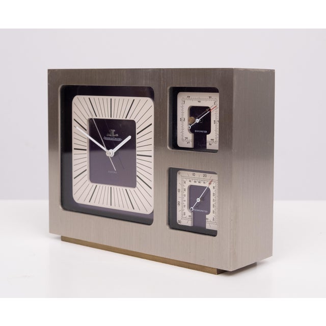 Silver Vintage Weather Station Timepiece by Jaeger-Le-Coultre, 1970 For Sale - Image 8 of 12