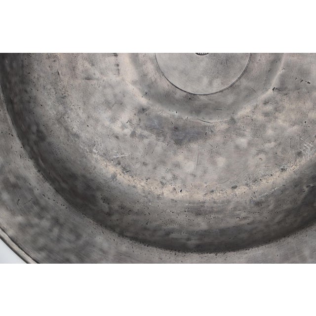 Large Alms Dish, Pewter, Germany, 18th Century For Sale - Image 13 of 16
