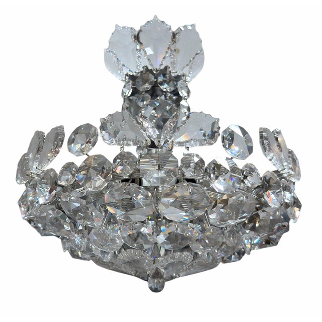Modern Mid 20th Century Modern Schonbek Trilliane Austrian Crystal Sconces - Pair For Sale - Image 3 of 6