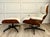Mid-Century Modern Vintage Northfield Eames-Style Lounge Chair & Ottoman in Walnut & Ivory Bouclé For Sale - Image 3 of 16