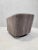 Mid-Century Modern Restoration Hardware Italian Shelter Arm Swivel Lounge Newly Reupholstered in Taupe Mohair For Sale - Image 3 of 9