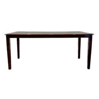 English Wood Writing Desk with Leather Top For Sale