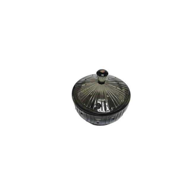 Mid-Century Modern Polish Art Deco Sugar Bowl from Ząbkowice Glassworks, 1950s For Sale - Image 3 of 10