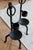 Vintage Black Metal Candlesticks in Twisted Wrought Iron, 1960s, Set of 2 For Sale - Image 4 of 7