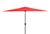 Traditional Athens 6.5X10Ft Rectangle Crank Umbrella, Red With White Understripe For Sale - Image 3 of 6
