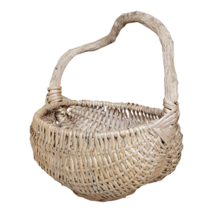 Rustic Wicker Buttock Basket
