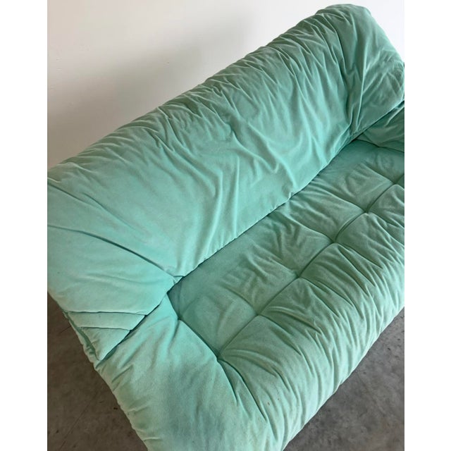 Late 20th Century Postmod Ekornes Seafoam Sofa For Sale - Image 5 of 12