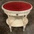 Antique French Louis XVI Painted Oval Side Table With Leather Top For Sale In Baton Rouge - Image 6 of 17