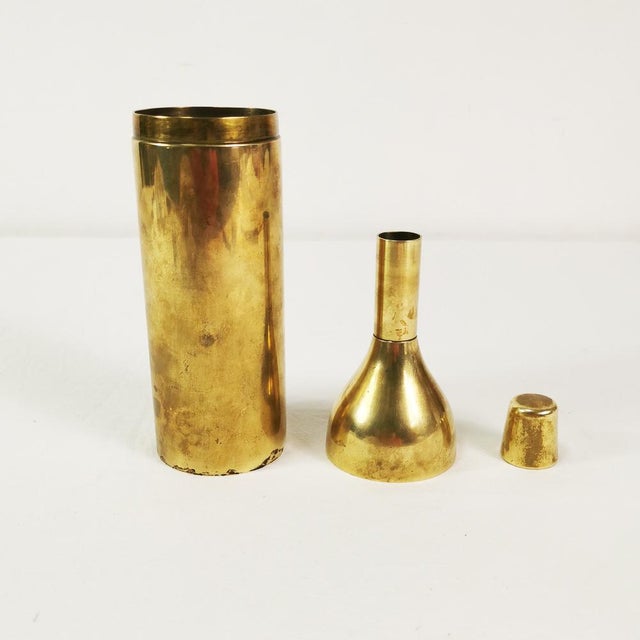 Modernist Brass Shaker, Italy, 1960s For Sale - Image 9 of 14