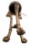 1970s Neoclassical Revival Empire Style Plant Stand Pedestal Griffins Paw Feet Tripod For Sale - Image 11 of 11