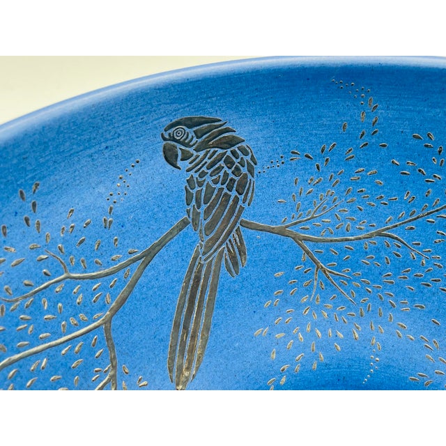 Blue Emilia Castillo for Los Castillo Cobalt Porcelain & Silver Bowl, 1990 For Sale - Image 8 of 18