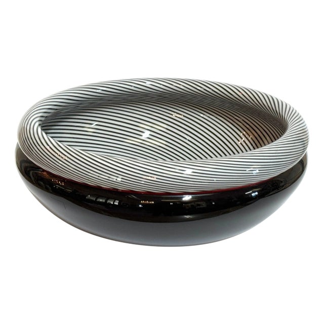 Lino Tagliapietra Zanfirico Bowl, Signed , #25/100, 1986 For Sale