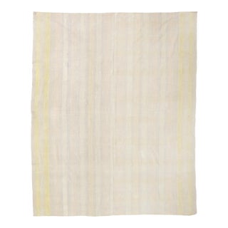 Vintage Modern Turkish Cotton Kilim - 7`7″ X 9`4″ For Sale