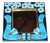 Mirror with Blue Bird by Mithé Espelt, 1970 For Sale