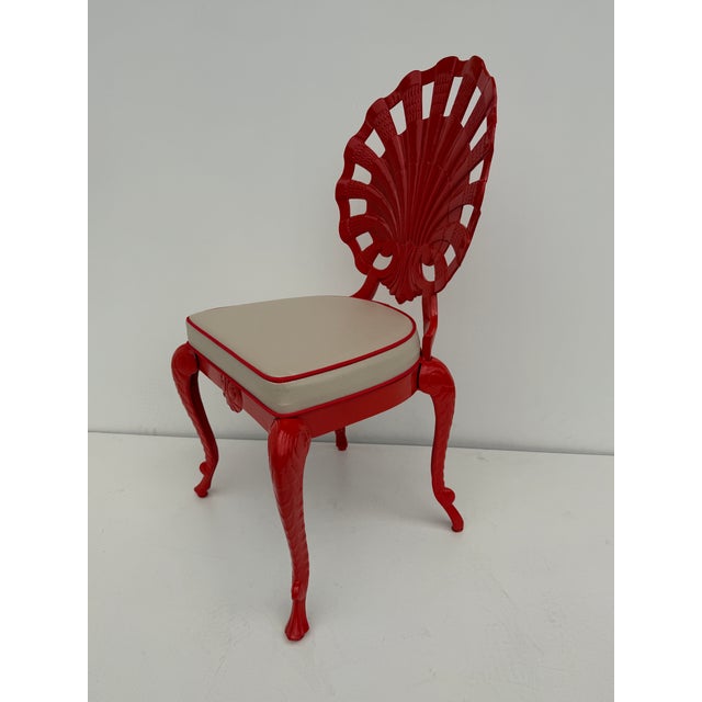 Scarlet 1960s Set of Six Venetian Grotto Style Shell Back Chairs For Sale - Image 8 of 12