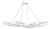 Transitional Currey & Company Rainforest Chandelier, White For Sale - Image 3 of 3