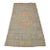 Handwoven Vintage Oushak With Faded Floral Medallion For Sale