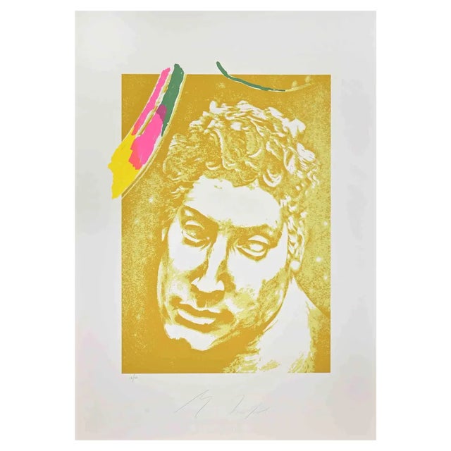 Mino Trafeli, Michelagnolo, Screen Print, 1985 For Sale