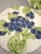 1980s Set of 4 "Fleurs Du Jour" by Shafford Floral Plates For Sale - Image 5 of 8