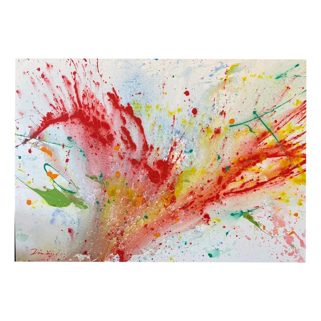 Dimitris Hoffmann-Ververidis, Waldfeuer II, 2014, Acryllic on Canvas For Sale