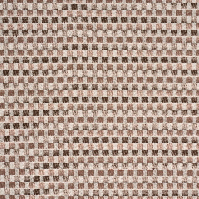 Schumacher Sample - Schumacher Elara Performance Fabric In Brown For Sale - Image 4 of 4