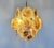 Contemporary Contemporary Italian Vistosi Murano Style Chandelier – Amber & Black Alabaster Glass Discs, 24 Handcrafted Elements For Sale - Image 3 of 5