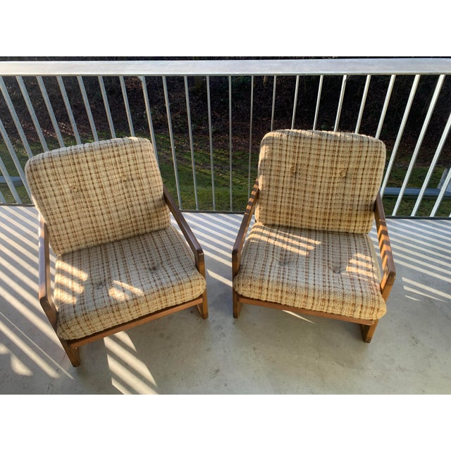 Brown Mid-Century Danish Lounge Chairs, 1970s, Set of 2 For Sale - Image 8 of 18
