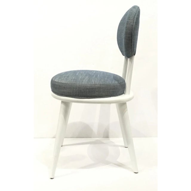 Drexel Heritage Drexel Heritage Blue-Gray Dwelling Dining Chairs Set of Six For Sale - Image 4 of 8