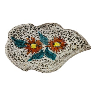 70’s French Pottery Signed Vallauris For Sale