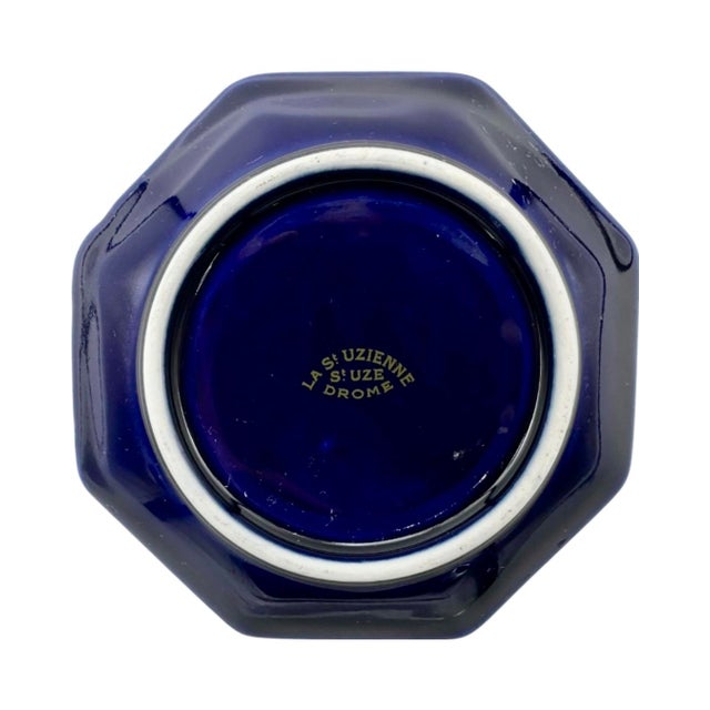 Vintage 5-Star Le Grand Hotel Paris Ashtray Trinket Dish Cobalt Blue For Sale In Washington DC - Image 6 of 12